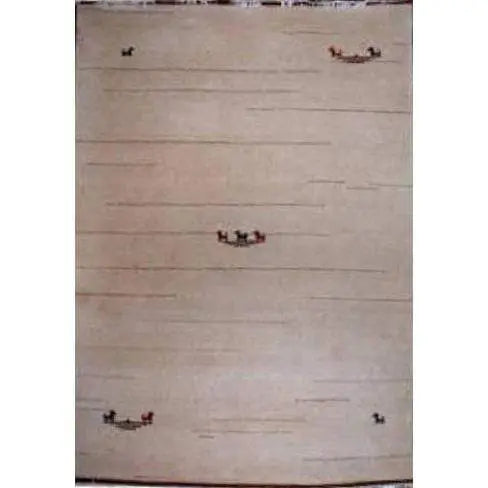 One Of The Kind Indian Hand-Knotted Gabbeh Rug 7'9" X 5'6"